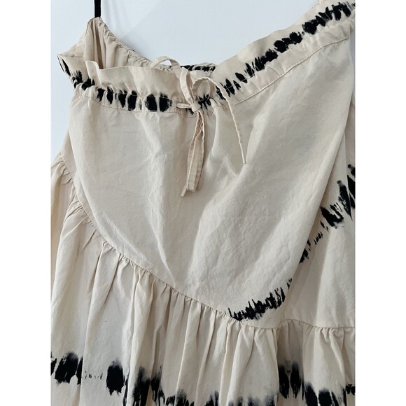 SWF Abode Maxi Skirt Cream Tie Dye Elastic Waist Size XS EUC - Picture 4 of 9
